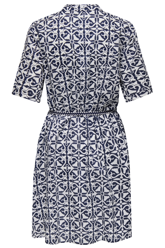 JDYANNA S/S BELT DRESS WVN 15351014 NAVY BLAZER